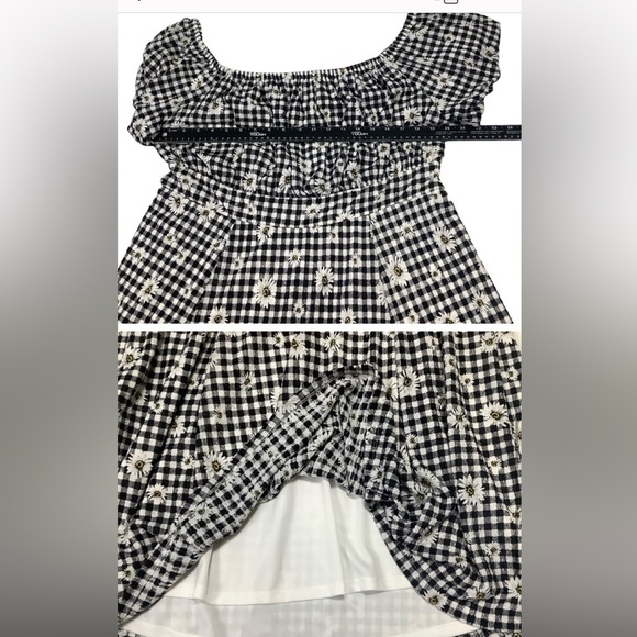 Torrid Mini Textured Knit Puff Sleeve Skater Dress - Picture 7 of 8